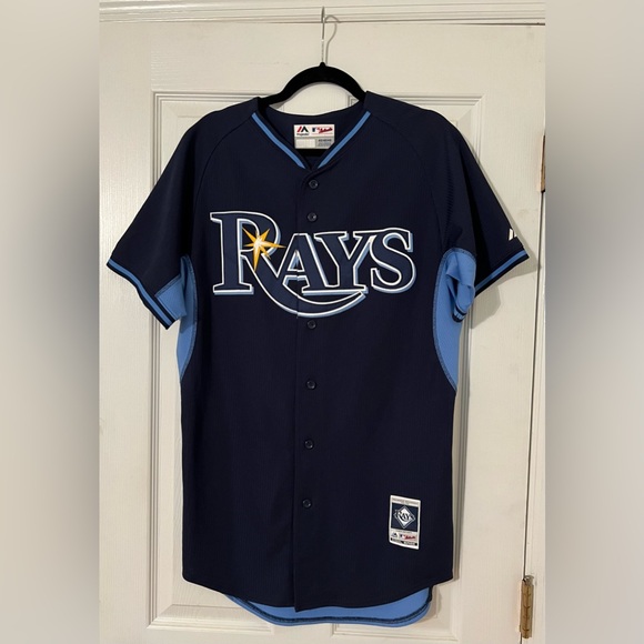 Majestic Authentic Tampa Bay Rays Longoria Baseball Jersey Size 40 - Picture 9 of 9